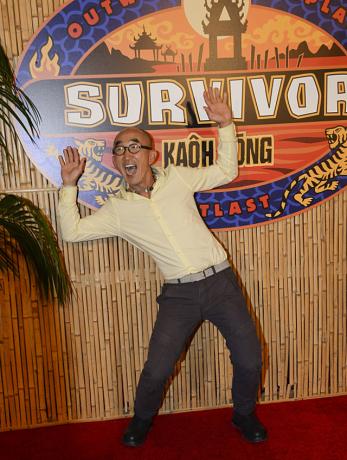 Tai Trang auf dem roten Teppich beim Survivor: Kaoh Rong-Finale