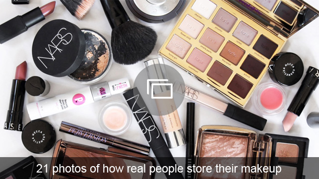 21 Fotos, wie echte Menschen ihr Make-up aufbewahren