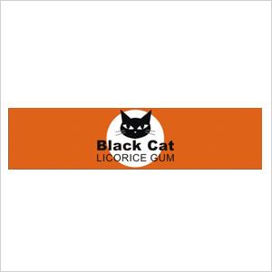 Kaugummi der schwarzen Katze