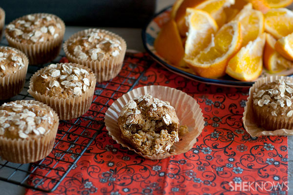 Rohe Honigkleie-Muffins mit Orangenschale Rezept