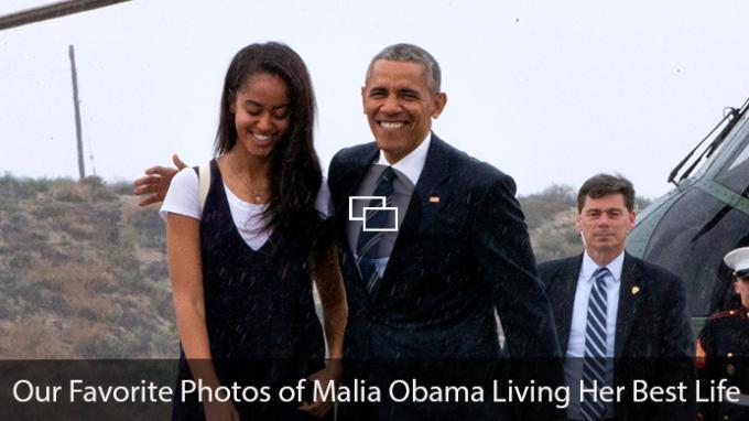 Malia Obama, Barack Obama „Unsere Lieblingsfotos von Malia Obama, wie sie ihr bestes Leben führt“