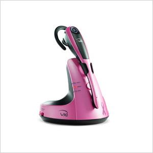 Headset Nirkabel V100 Pink Ribbon VXi