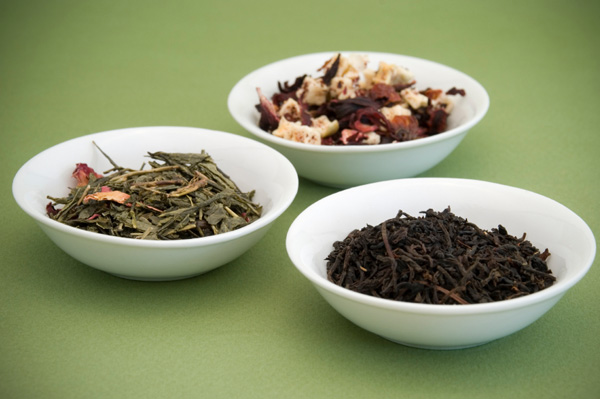 Różnorodność liści herbaty