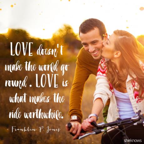 Franklin P. Jones romantisches Liebeszitat
