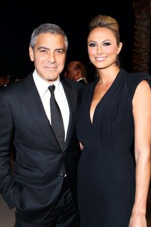 George Clooney och flickvännen Stacy Keibler på Palm Springs Film Festival