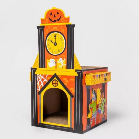 Docelowa wieża zegarowa drapak dla kota na Halloween