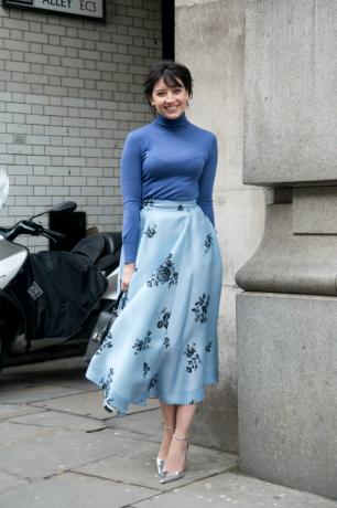 Дейзи Лоу на лондонской неделе моды AW15