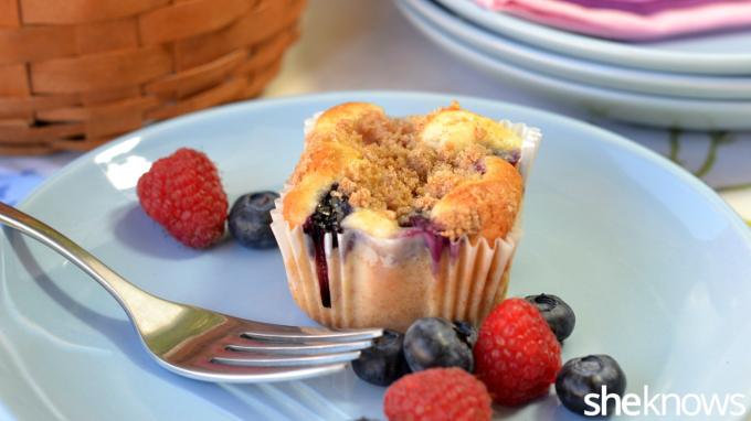 resep muffin kue keju berry