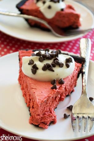 rode fluwelen cheesecake
