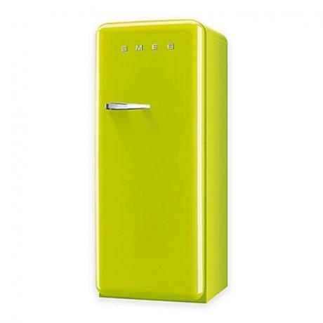 Lime groene koelkast