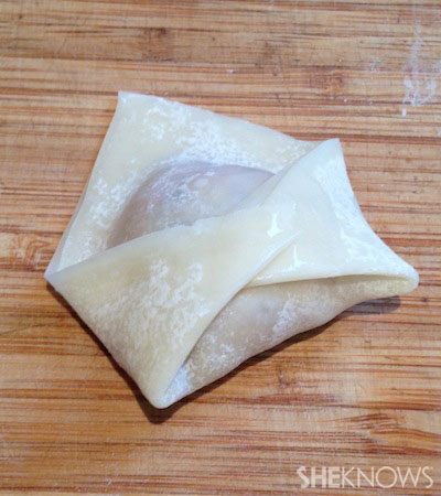 svinjski cmok wonton fold 3