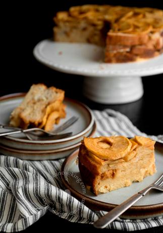 Francuskie tosty i pudding jabłkowy na ostro