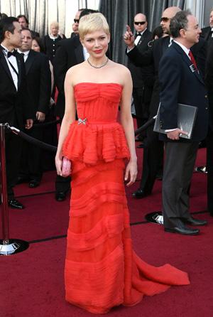 Michelle Williams bij Oscars 2012
