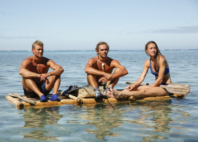 Chris Noble, Sebastian Noel és Morgan Ricke a Survivor: Ghost Island -en