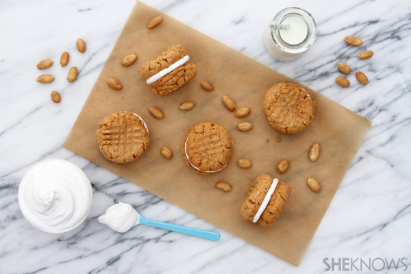 Biscotti al burro di arachidi e marshmallow