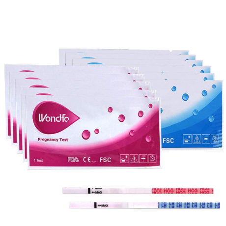 Wondfo 50 ovulációs tesztcsíkok és 20 terhességi tesztcsík készlet 