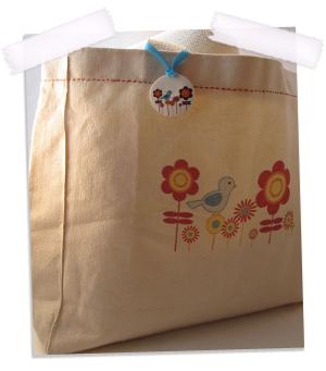 Bluebird Canvas Tote