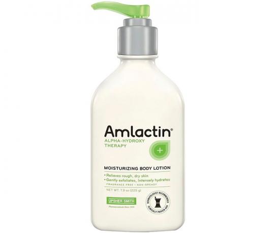 Produkty, które faktycznie pomagają zapobiegać rozstępom: nawilżający balsam do ciała AmLactin | Ochrona skóry