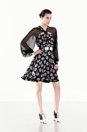 Prabal Gurung schwarzes Blumenkleid -Kerry Washingtons Kleid