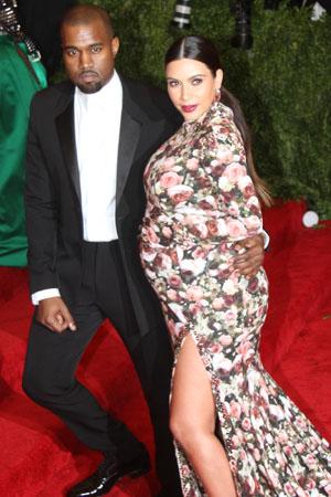 Kim Kardashian และ Kanye West ที่ Met Gala
