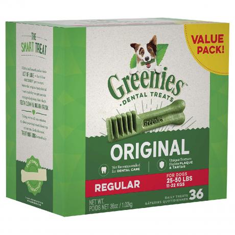 Golosinas para el cuidado dental de perros Greenies