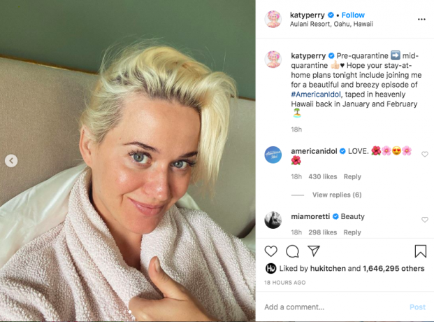 Katy Perry auf Instagram