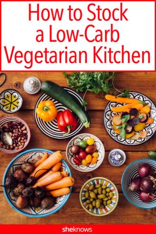 Jak uložit obrázek vegetariánského kuchyňského špendlíku s nízkým obsahem sacharidů