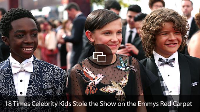 Czerwony dywan Emmy dla dzieci celebrytów