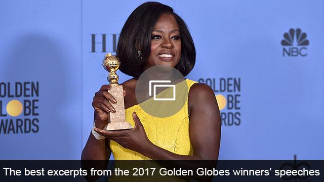 Diavoorstelling Golden Globes 2017 toespraken