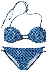 Badpak: Old Navy bandeaubikini met bloemenprint