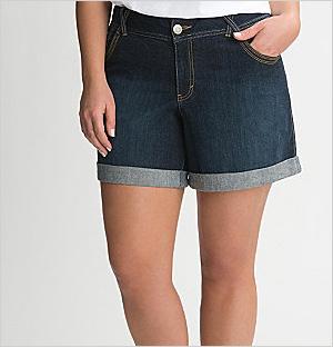 Jeans-Shorts mit Bündchen, Lane Bryant (Lane Bryant, $ 45)