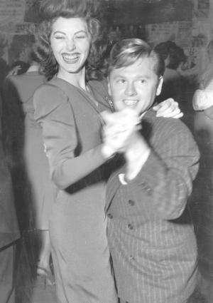 Mickey Rooney y Ava Gardner