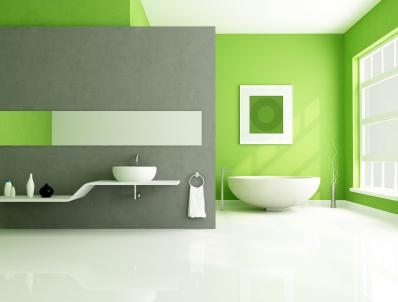 Go Green - Paredes de banheiros