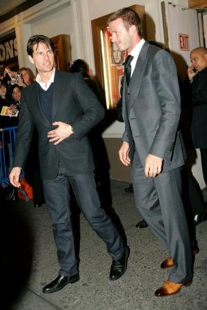 David Beckham und Tom Cruise