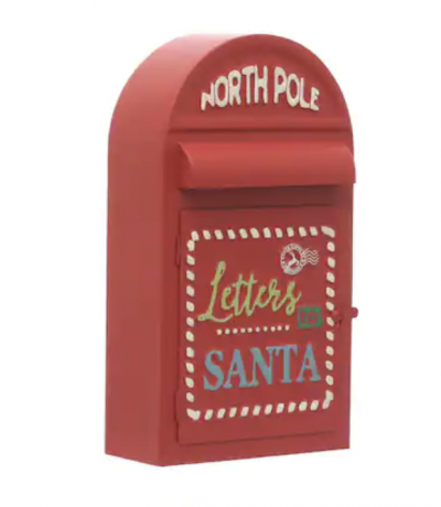 Новогоднее украшение почтового ящика Санты