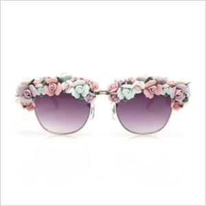 A-Morir - okulary Philips z półoprawkami z ceramicznymi kwiatami w wielu rozmiarach