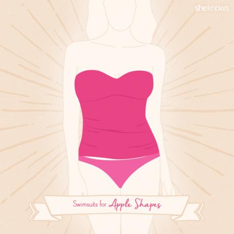 5 Pakaian renang yang menonjolkan payudara Anda: Bentuk apel