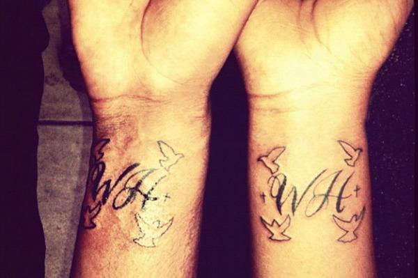 Whitney Houston tetování Bobbi Kristiny