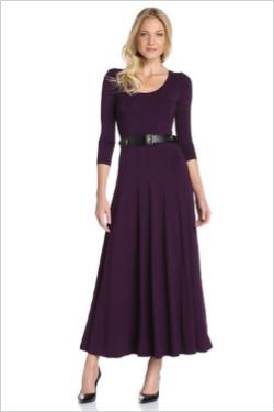 벨트가 있는 Calvin Klein 맥시 드레스(Amazon, $71)