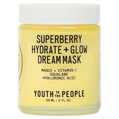 Jaunība cilvēkiem Superberry Hydrate + Glow Dream Mask