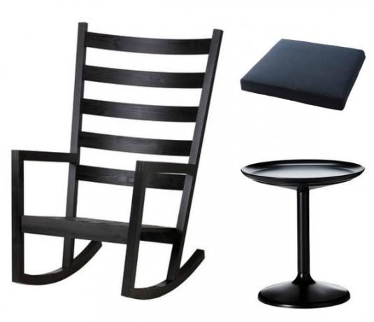 Chaise Ikea Varmdo avec table Sandskar