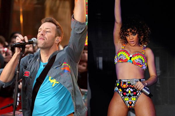 Rihanna und Coldplay bei den Grammys