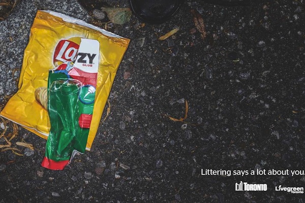 Anti-Littering-Kampagne toronto lazy