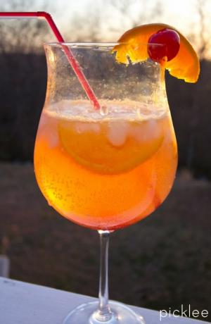 Der böse dünne Sonnenuntergangscocktail