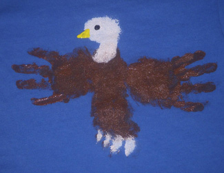 Koszulka z amerykańskim orłem