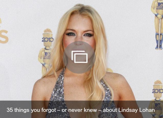 Presentación de diapositivas de Lindsay Lohan