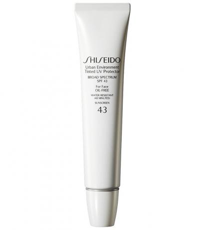 Beste getönte Feuchtigkeitscremes mit Lichtschutzfaktor für den Sommer: Shiseido Urban Environment Getönter UV-Schutz für das Gesicht SPF 45 | Sommer Make-up 2017