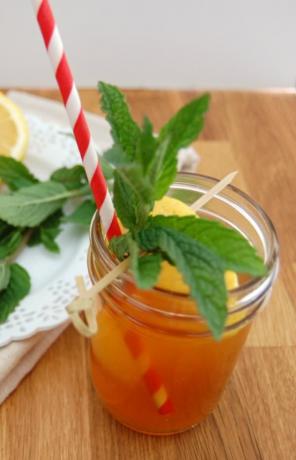 Recepty na koktejl s ledovým čajem: Sladký čaj z mango-mučenky