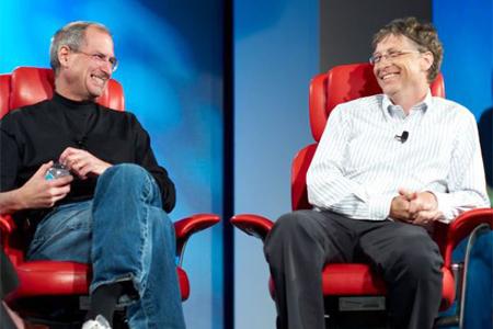 Steve Jobs och Bill Gates
