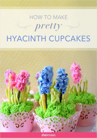 Hyazinthen-Cupcakes
